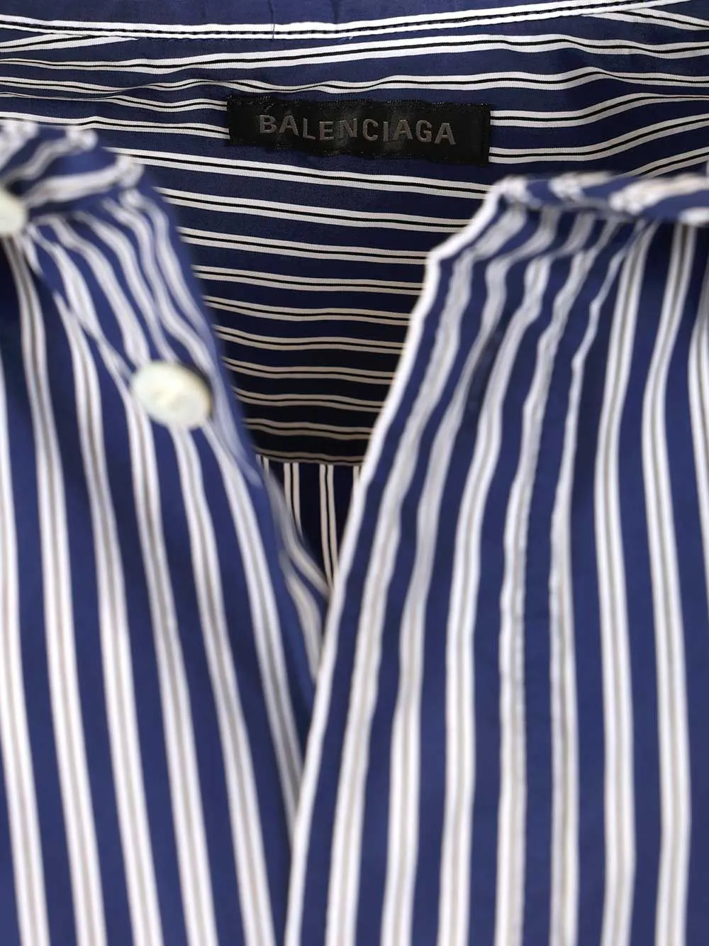 Oversized Striped Shirt Shirts Blue sold by Wanan Luxury product image thumbnail 4