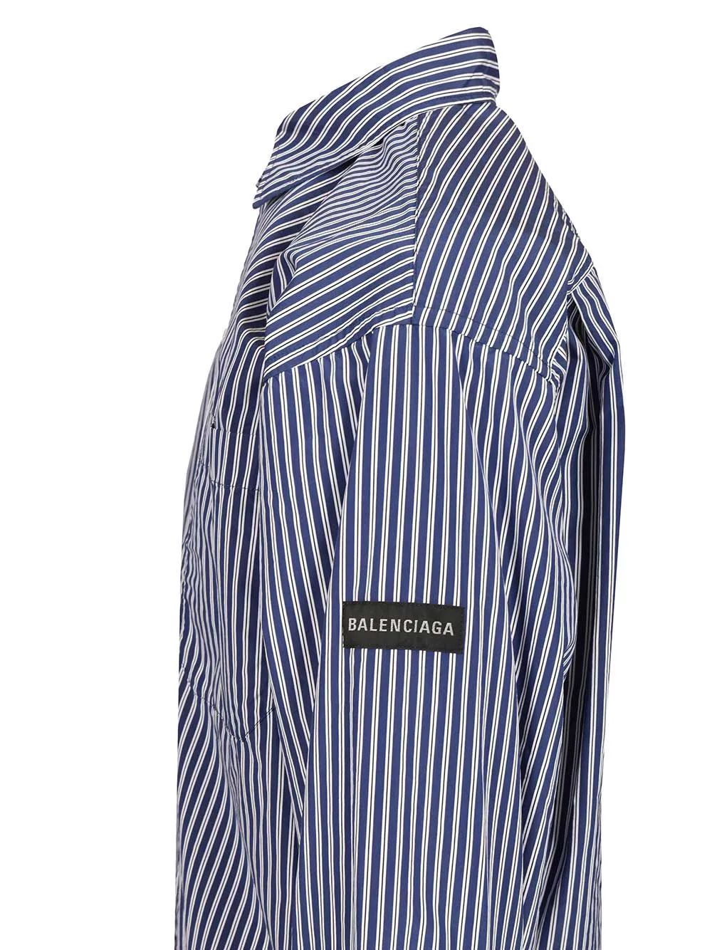Oversized Striped Shirt Shirts Blue sold by Wanan Luxury product image thumbnail 3