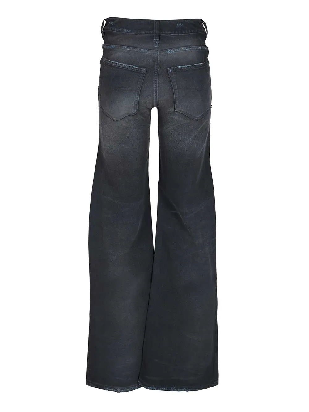 Curved Waist Pants Jeans Blue sold by Wanan Luxury product image thumbnail 2