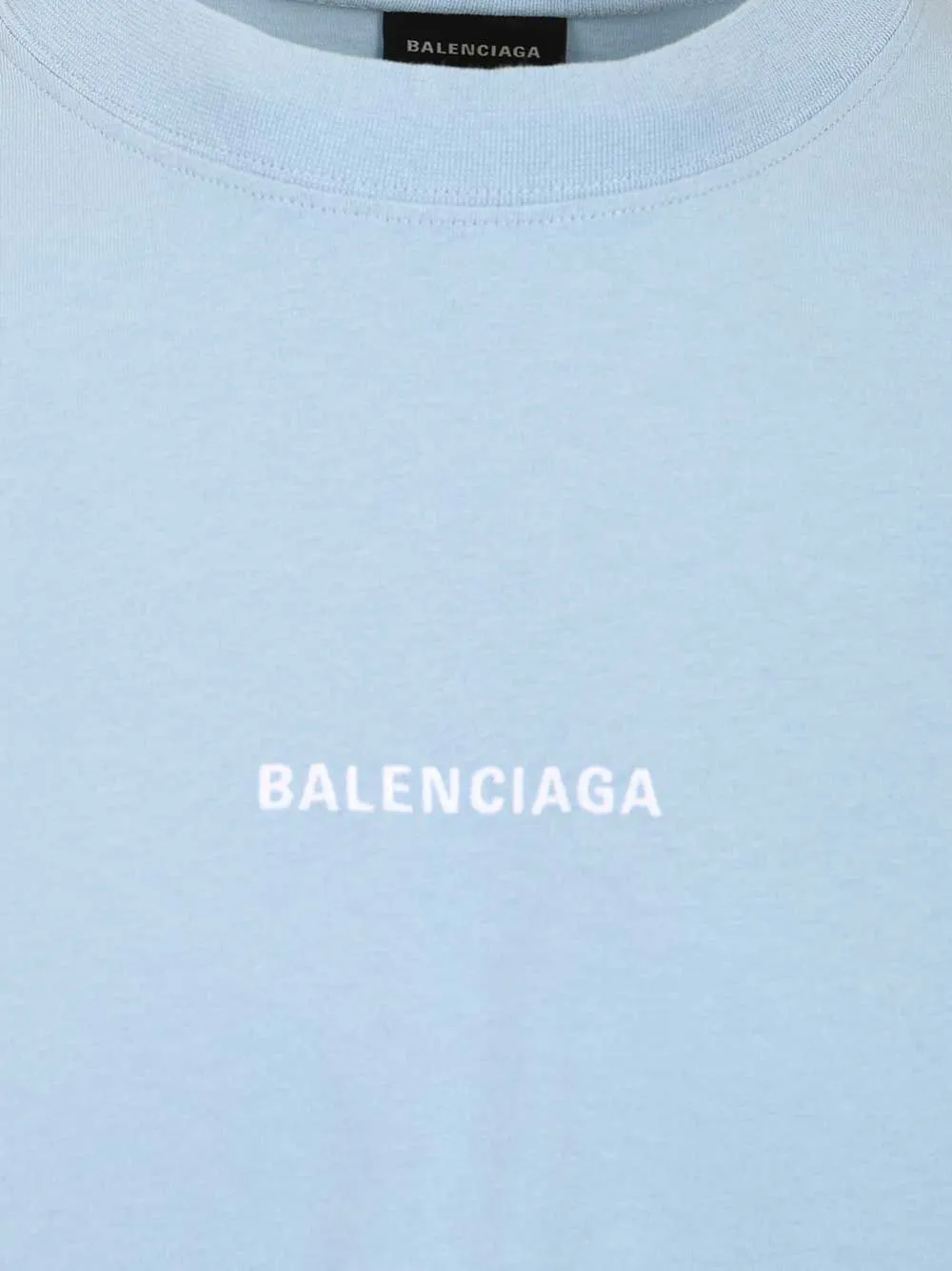 With Writing T-Shirt Light Blue sold by Wanan Luxury product image thumbnail 3