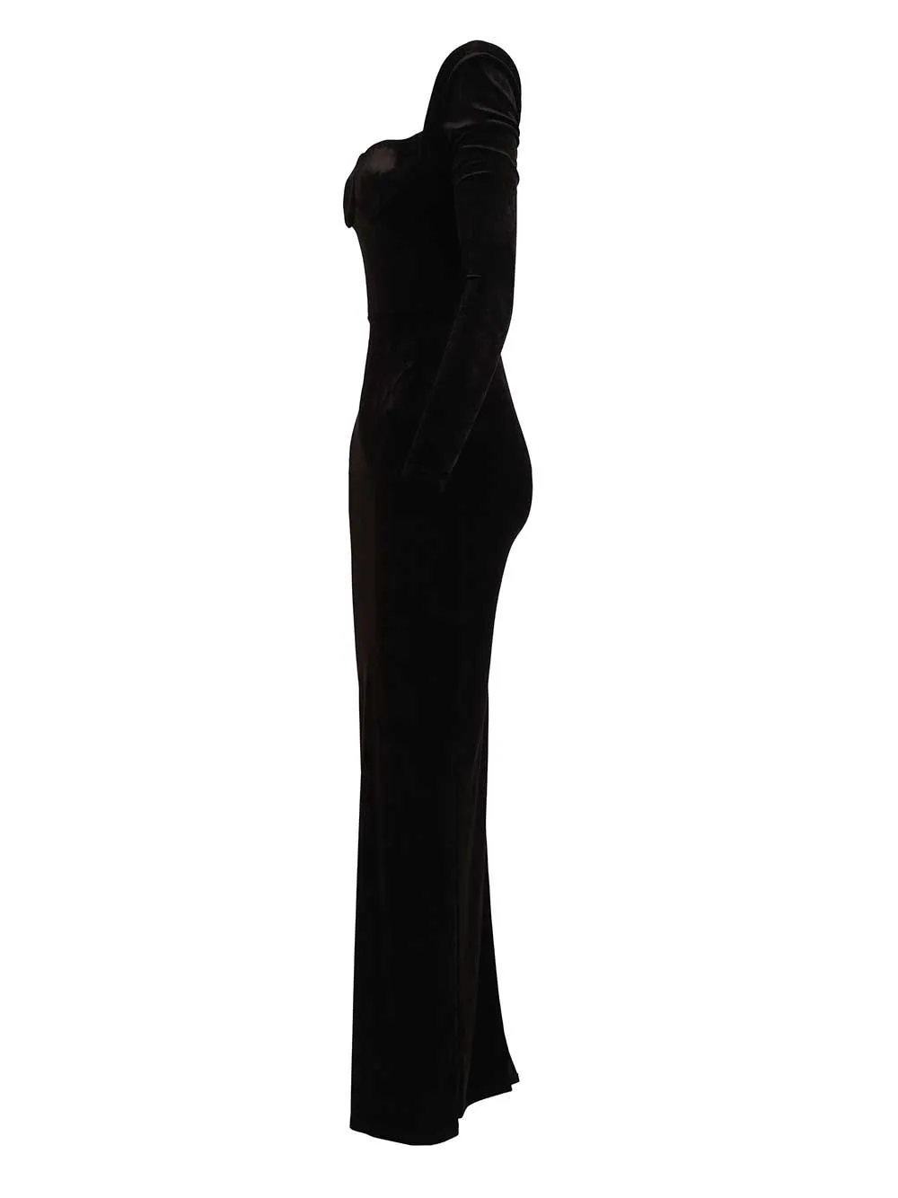 Off-The-Shoulder Maxi Dress Dresses Black sold by Wanan Luxury product image thumbnail 3