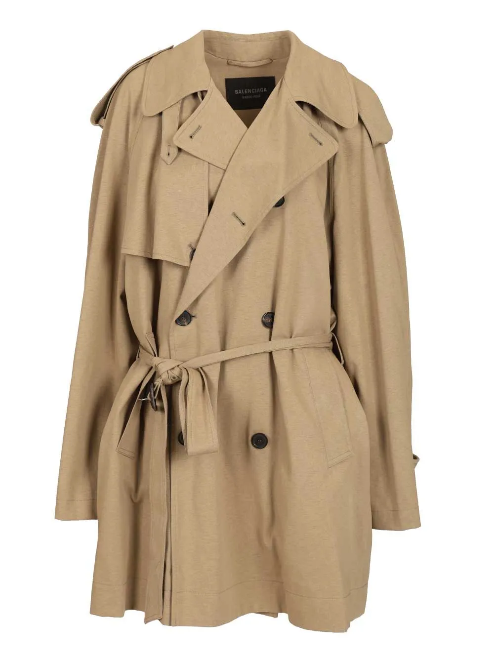 Cropped Trench Coat Coats Beige sold by Wanan Luxury
