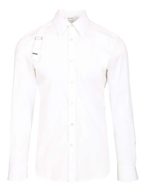 Harness Shirt Shirts White made by Alexander McQueen