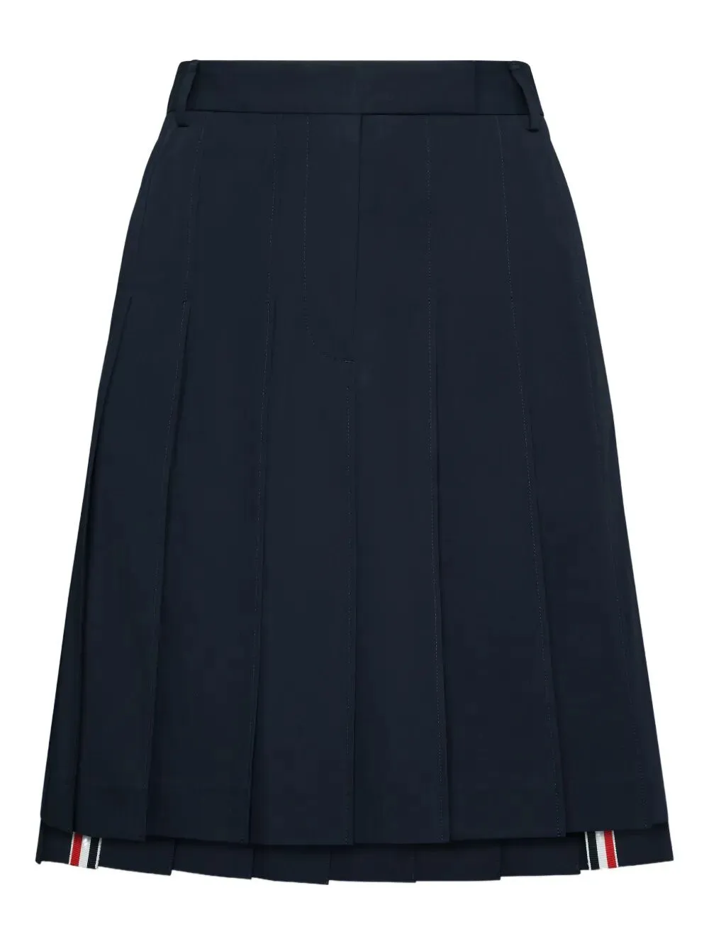 Pleated Wool Midi Skirt sold by Wanan Luxury
