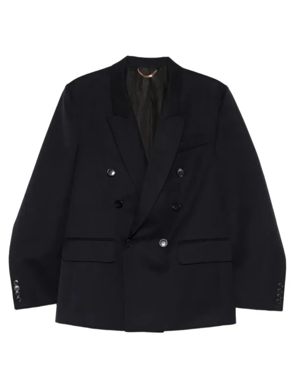 Double-Breasted Wool Tailored Jacket sold by Wanan Luxury