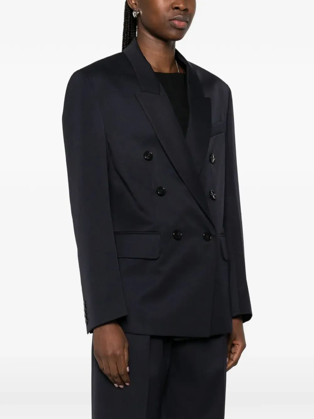 Double-Breasted Wool Tailored Jacket sold by Wanan Luxury product image thumbnail 2