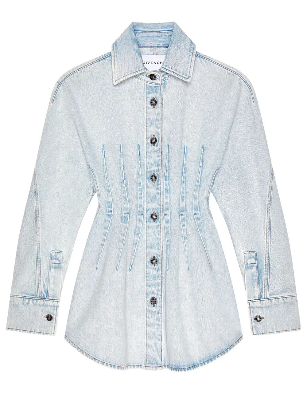 Cinched Waist Denim Cocoon Dress sold by Wanan Luxury