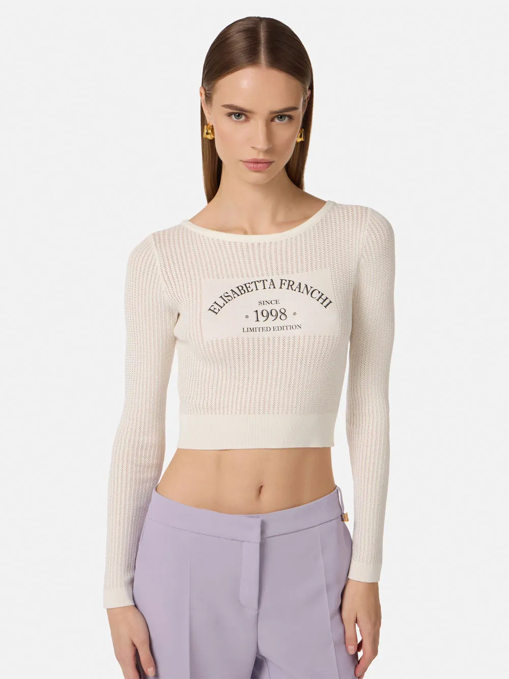 Printed Logo Knit Top sold by Wanan Luxury product image thumbnail 2