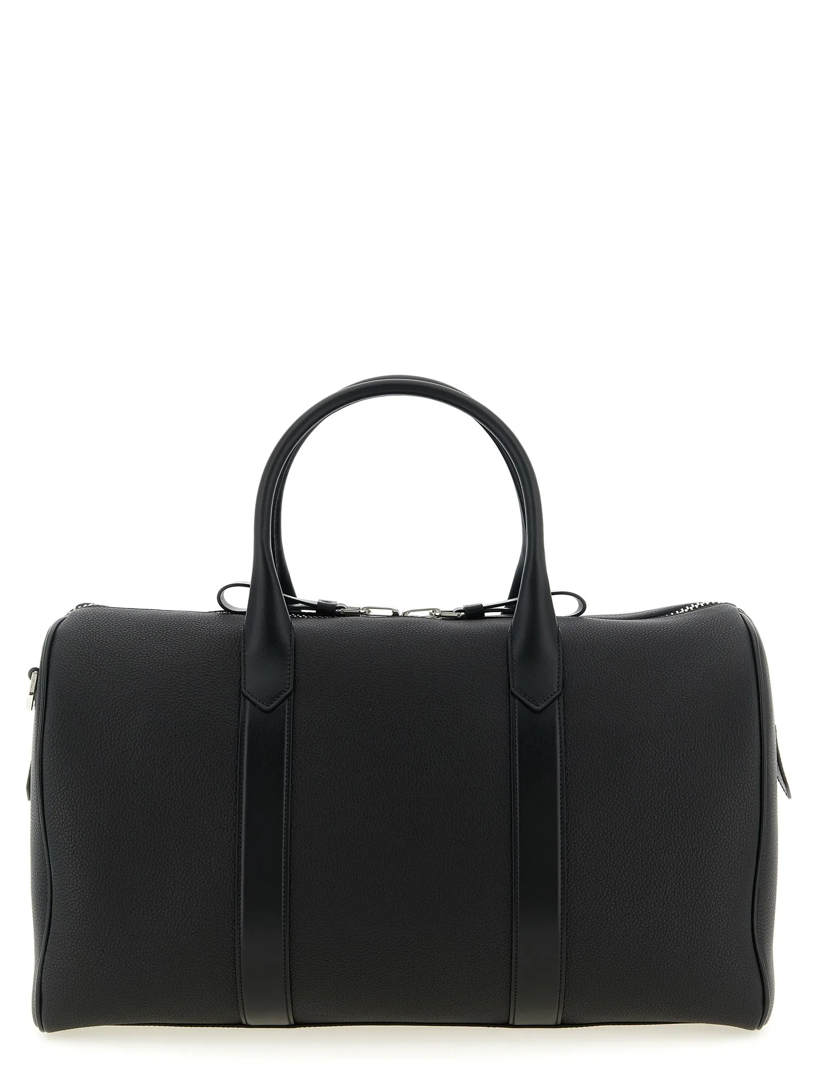 Medium Leather Duffel Bag Home & Lifestyle Black sold by Wanan Luxury