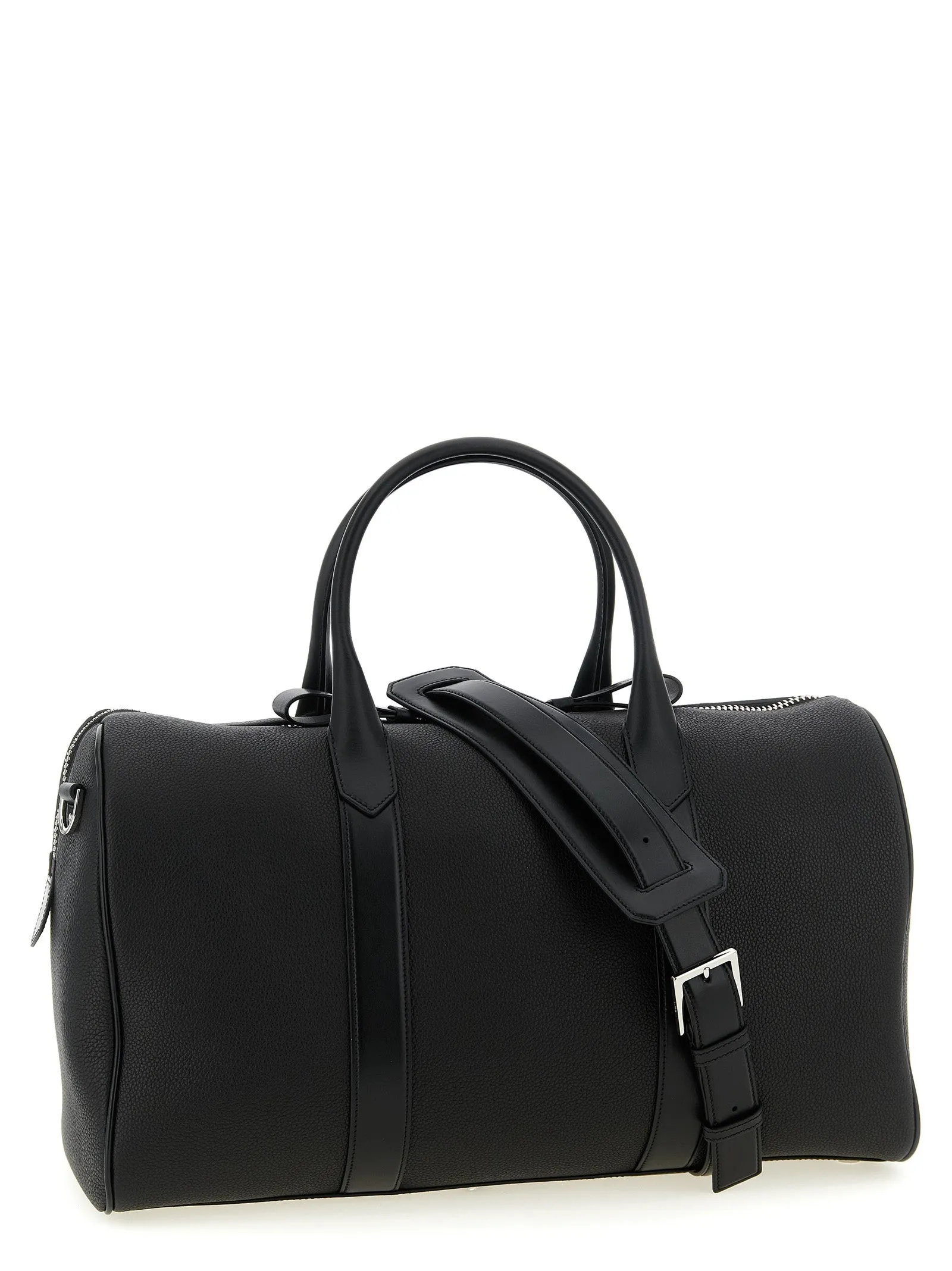Medium Leather Duffel Bag Home & Lifestyle Black sold by Wanan Luxury product image thumbnail 2