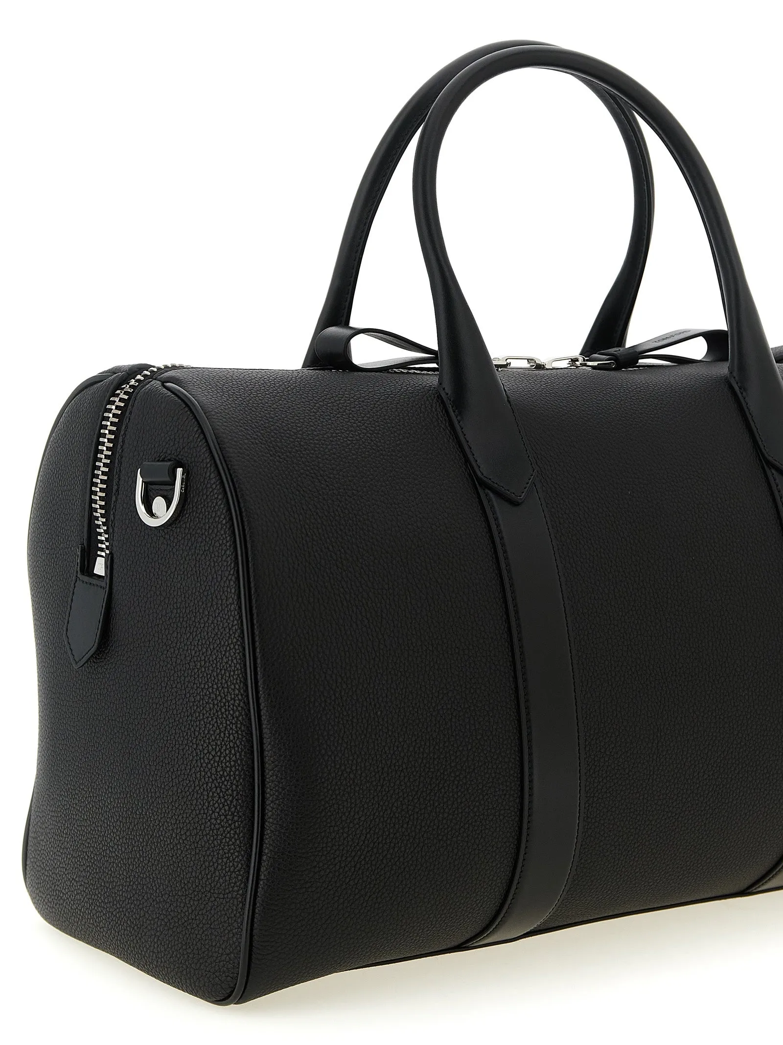 Medium Leather Duffel Bag Home & Lifestyle Black sold by Wanan Luxury product image thumbnail 3