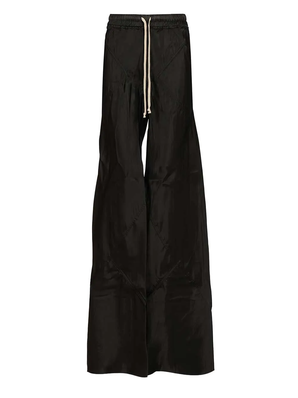 Wide Leg With A Glossy Finish Trousers Black sold by Wanan Luxury