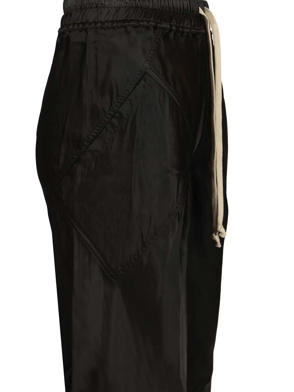 Wide Leg With A Glossy Finish Trousers Black sold by Wanan Luxury product image thumbnail 3