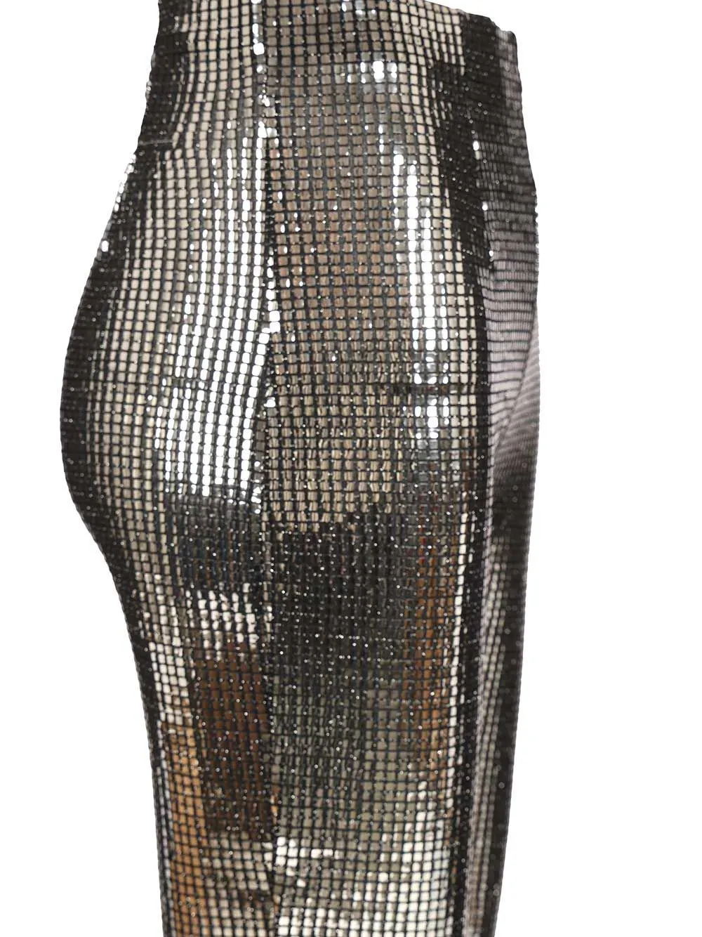 Metallic Sequin Trousers Silver sold by Wanan Luxury product image thumbnail 4