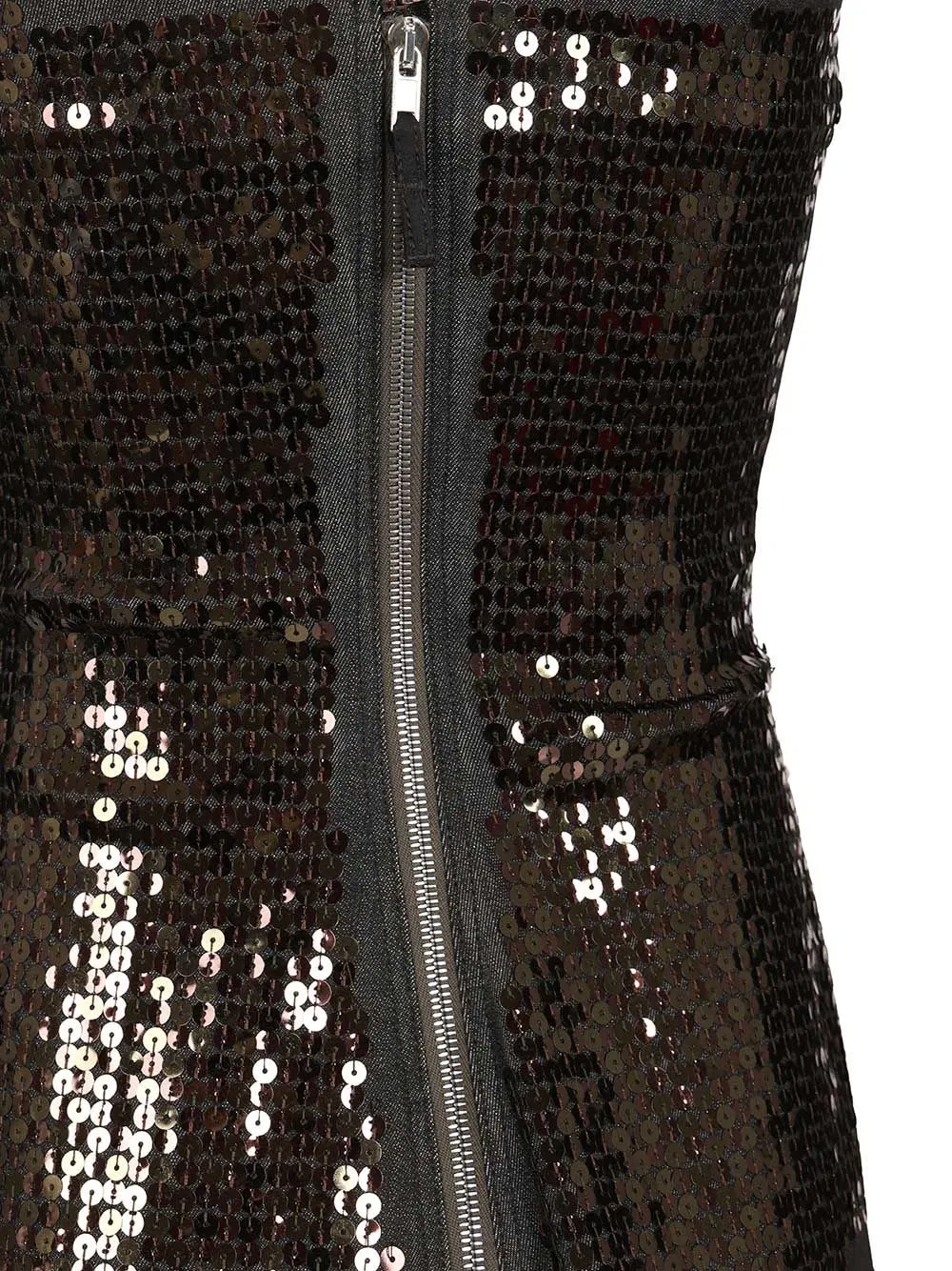 Denim Bustier Top With Sequins Tops Black sold by Wanan Luxury product image thumbnail 5
