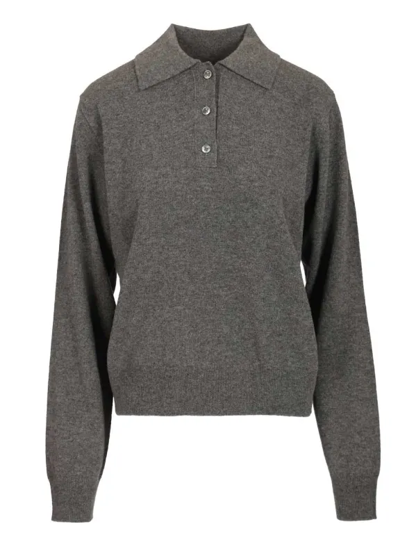 Wool Polo Shirt Grey sold by Wanan Luxury