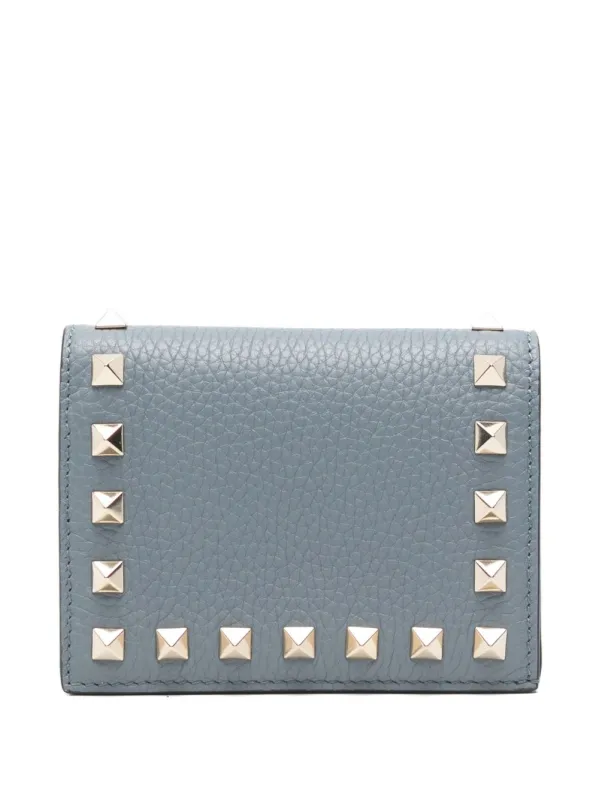 Rockstud Leather Flap Wallet sold by Wanan Luxury
