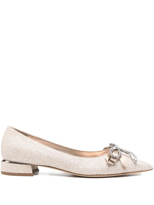Auria Leather Ballet Flats made by Jimmy Choo