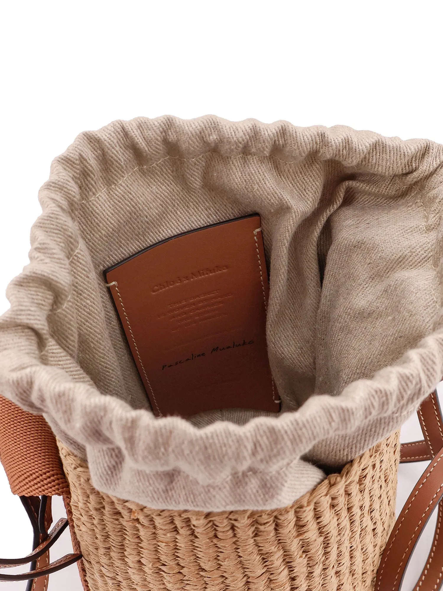 Woody Raffia Bucket Bag sold by Wanan Luxury product image thumbnail 4