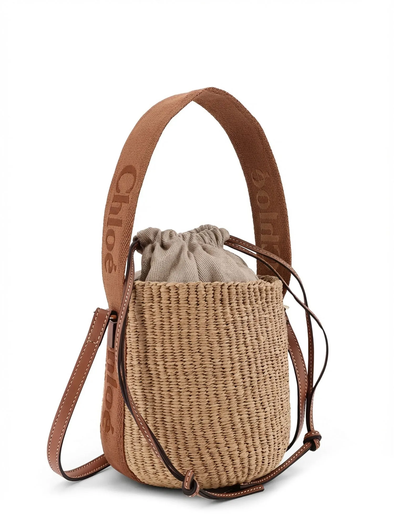 Woody Raffia Bucket Bag sold by Wanan Luxury product image thumbnail 3