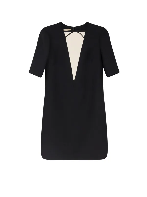 Virgin Wool And Silk Mini Dress made by Valentino