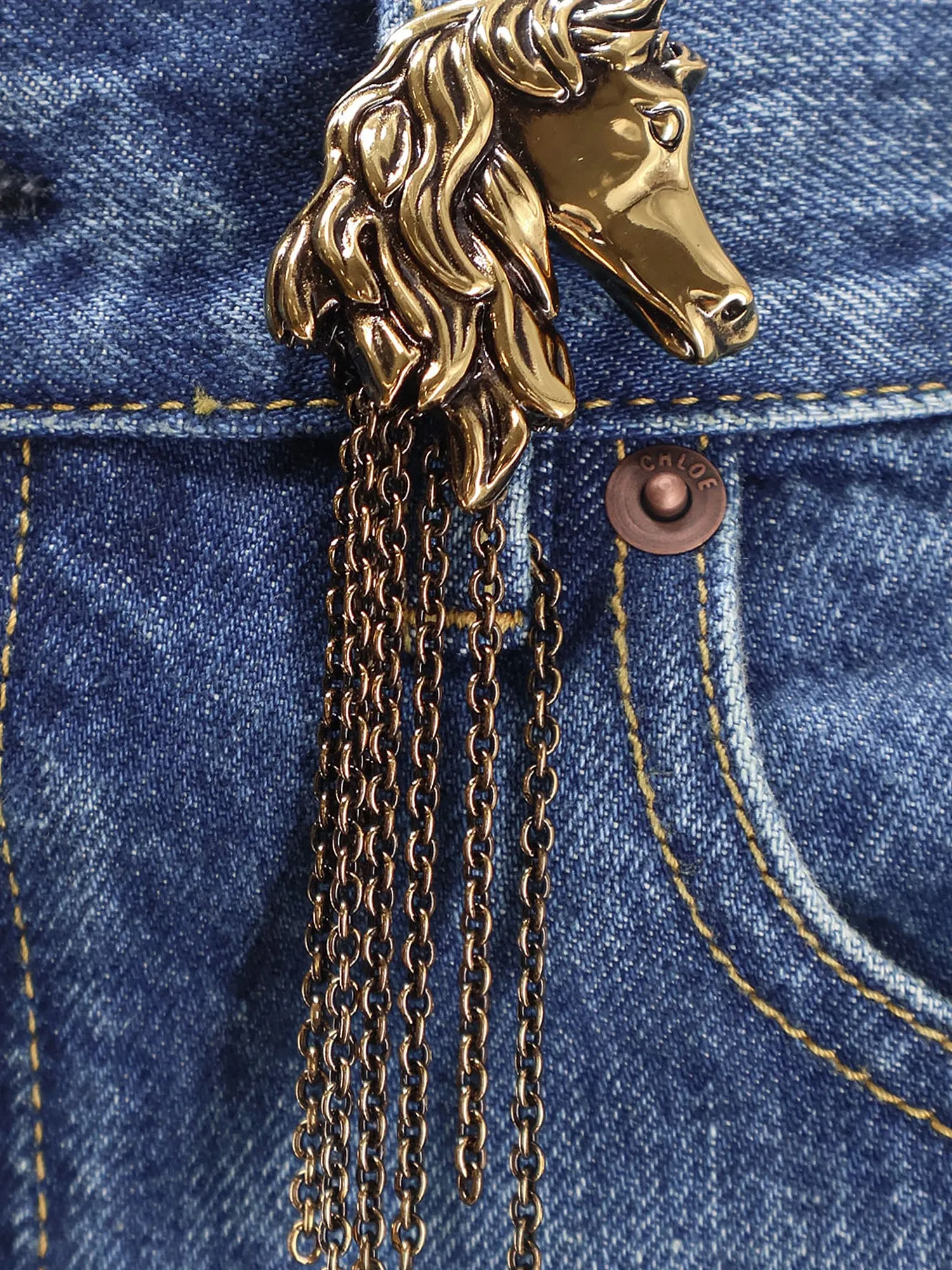 High Waist Biologic Cotton Jeans sold by Wanan Luxury product image thumbnail 3