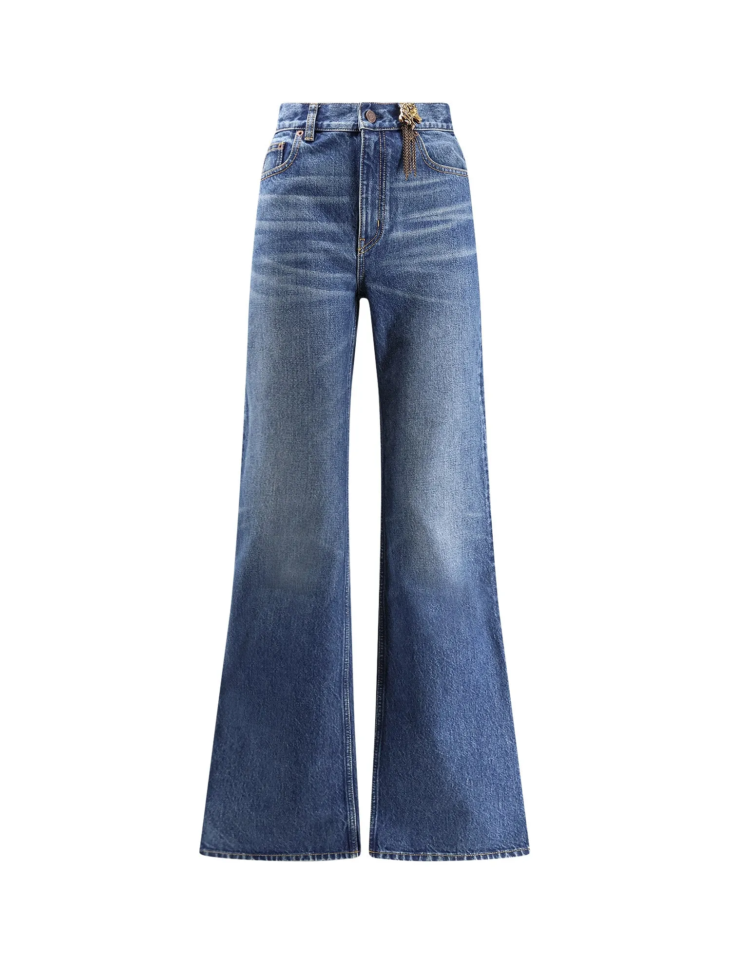 High Waist Biologic Cotton Jeans sold by Wanan Luxury