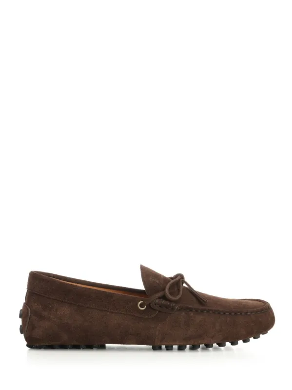 Gommino Suede Moccasins Scarpe Basse Brown sold by Wanan Luxury