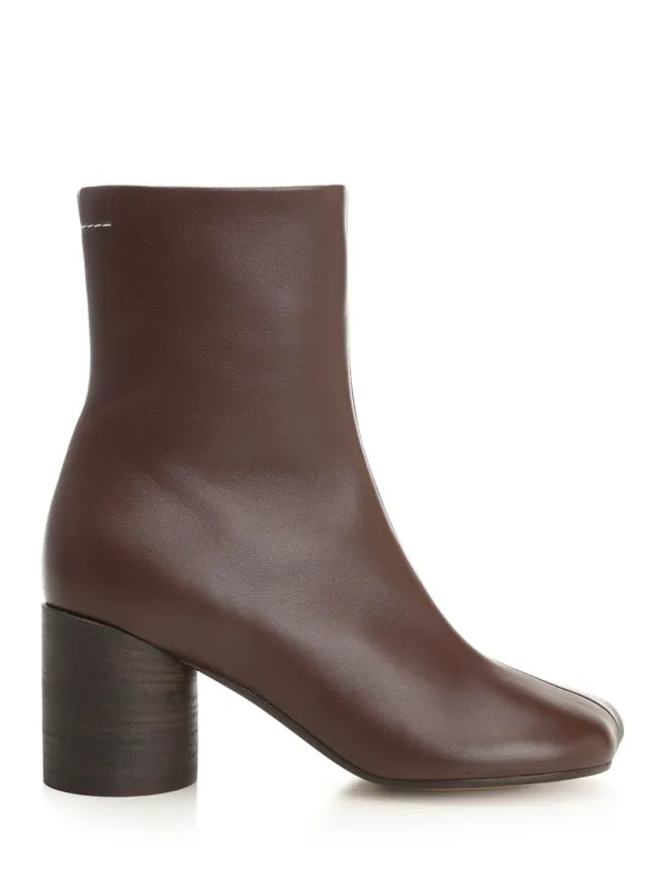 Leather Ankle Boots Brown sold by Wanan Luxury
