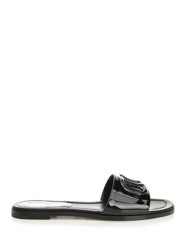 Vlogo Signature Slide Sandal Scarpe Basse Black sold by Wanan Luxury