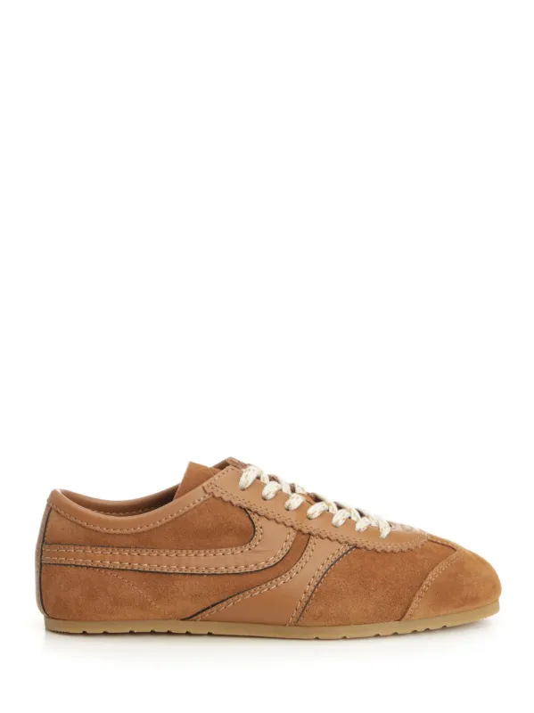 Leather And Suede Sneakers Brown sold by Wanan Luxury