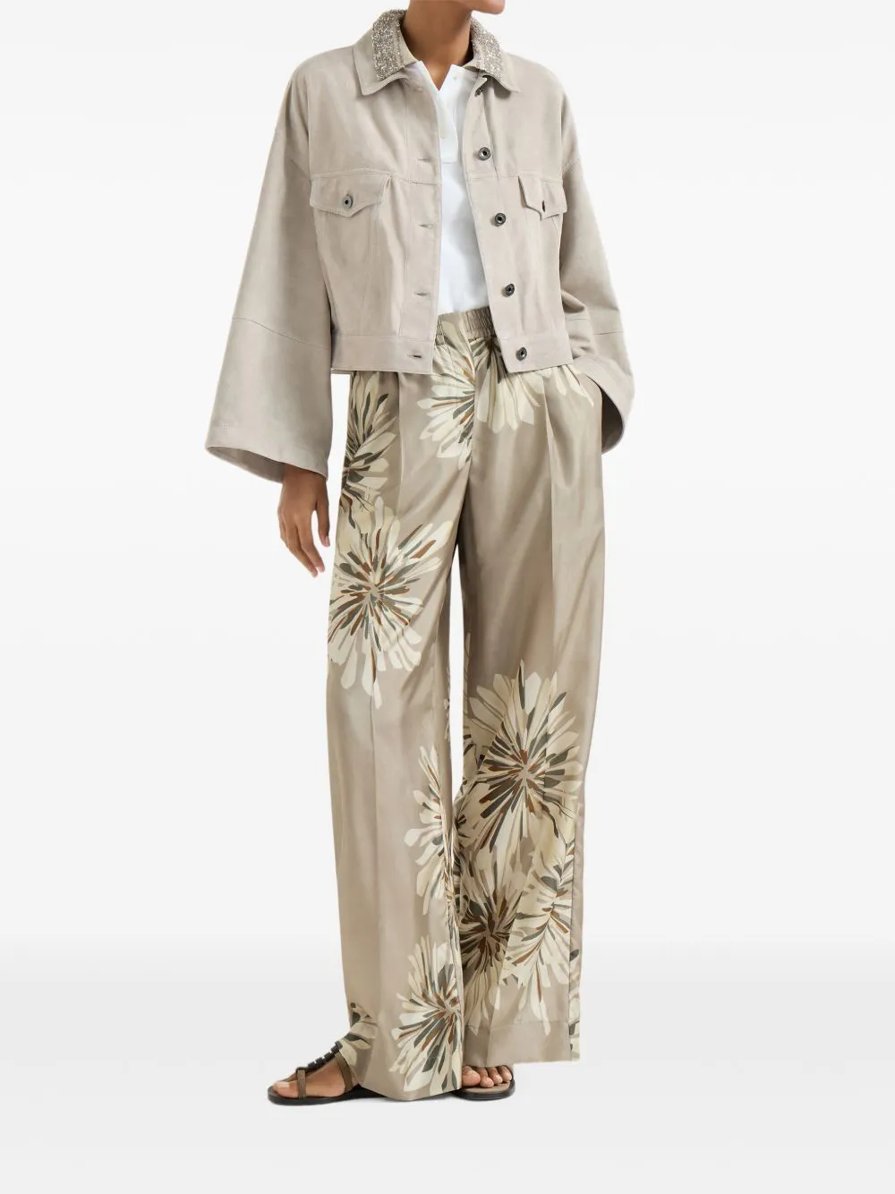 Printed Silk Trousers sold by Wanan Luxury product image thumbnail 5