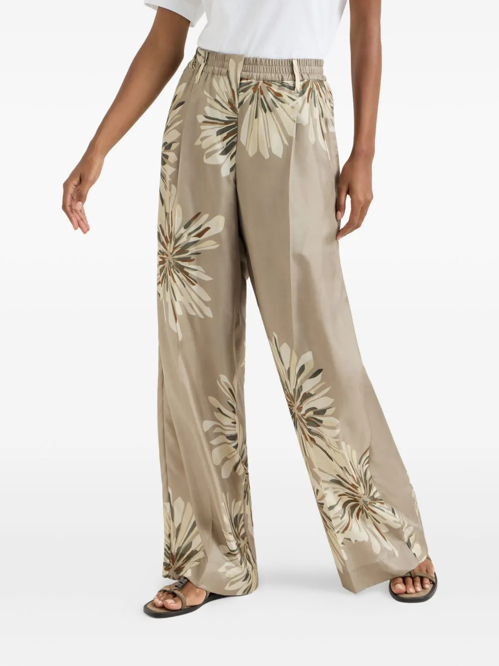 Printed Silk Trousers sold by Wanan Luxury product image thumbnail 4
