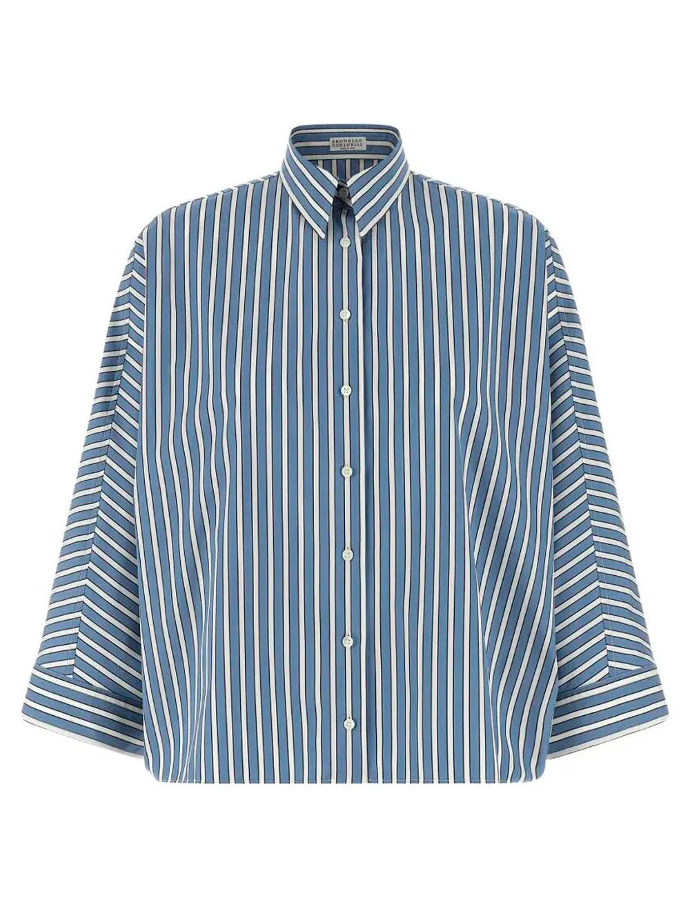 Wide Cut Cotton Striped Shirt sold by Wanan Luxury