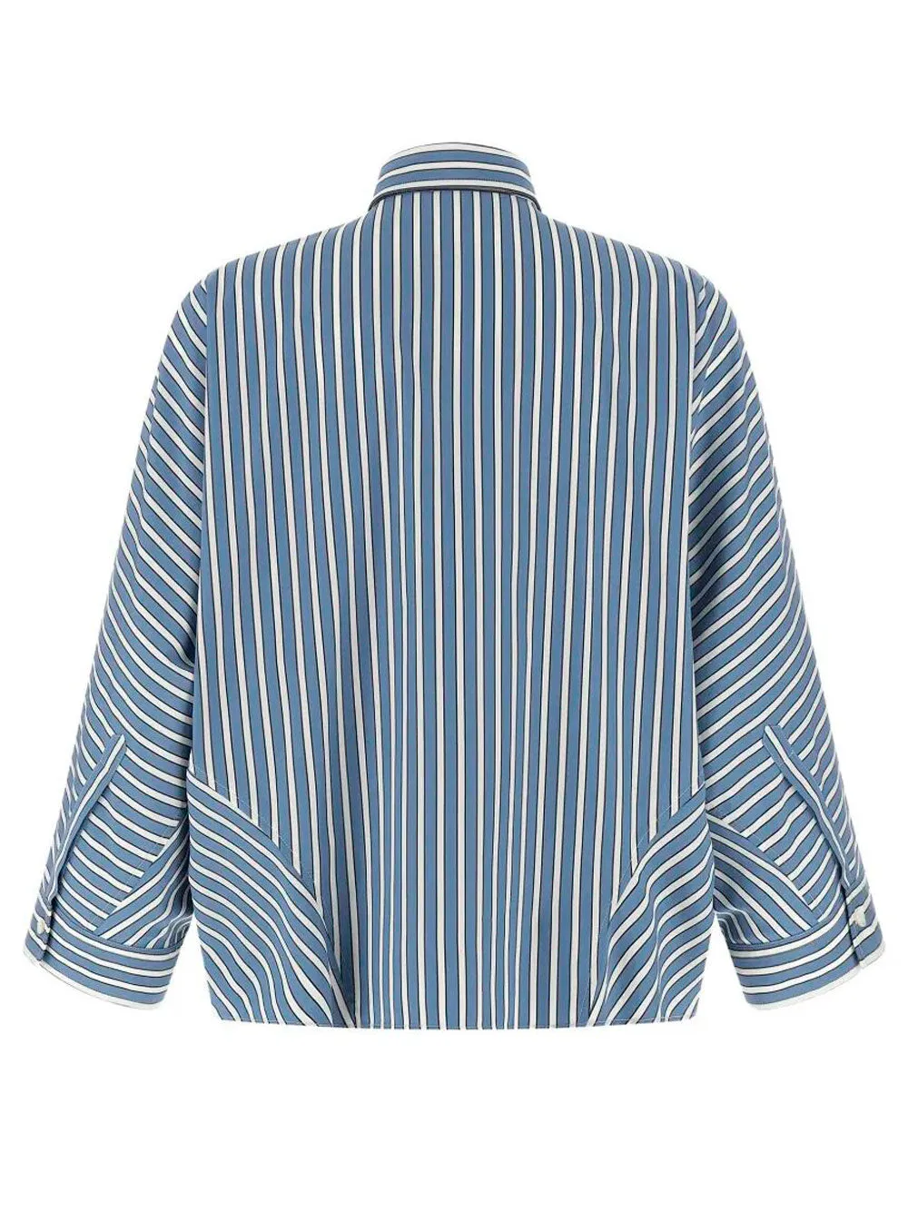 Wide Cut Cotton Striped Shirt sold by Wanan Luxury product image thumbnail 2
