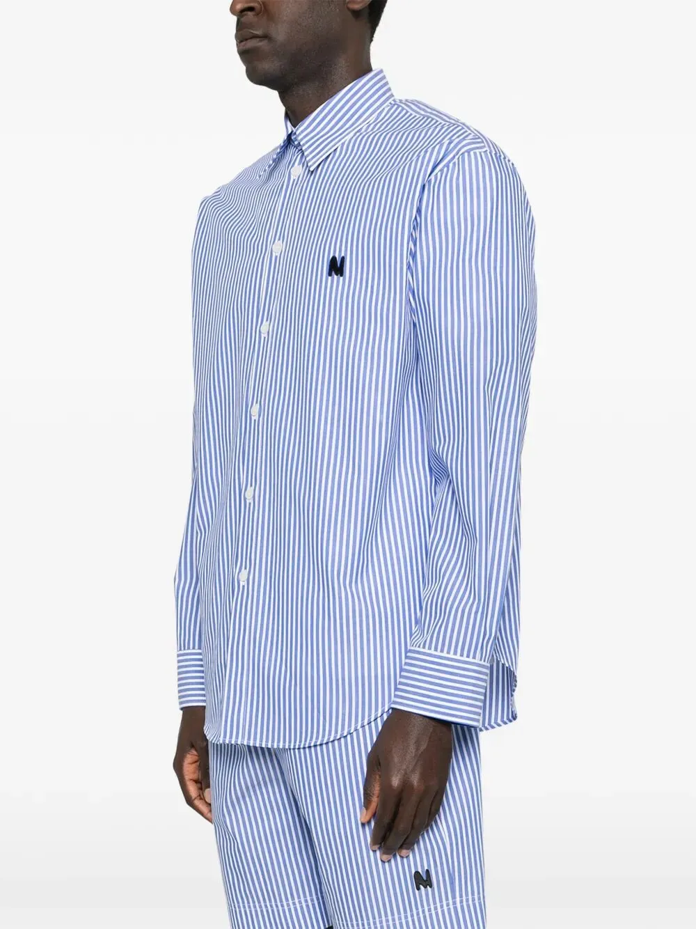 Striped Shirt With Embroidered Logo sold by Wanan Luxury product image thumbnail 4
