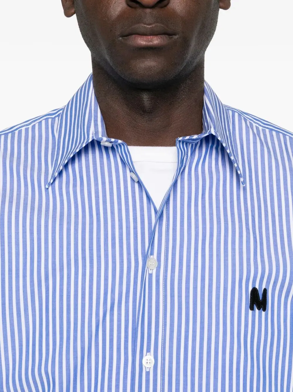 Striped Shirt With Embroidered Logo sold by Wanan Luxury product image thumbnail 5