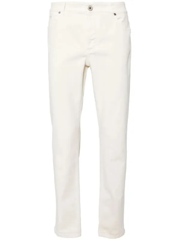 Garment-Dyed Comfort Lightweight Denim Five-Pocket Trousers sold by Wanan Luxury
