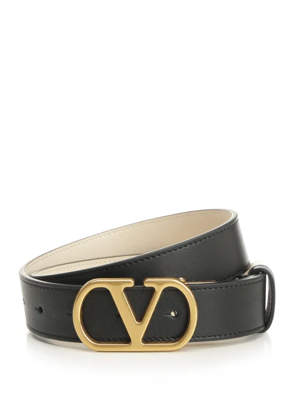 Vlogo Signature Belts Black made by Valentino Garavani