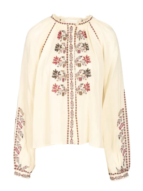 Lynne Tops Beige sold by Wanan Luxury