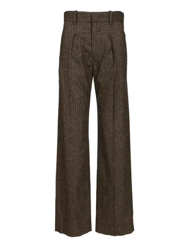 Lisetta Trousers Brown sold by Wanan Luxury