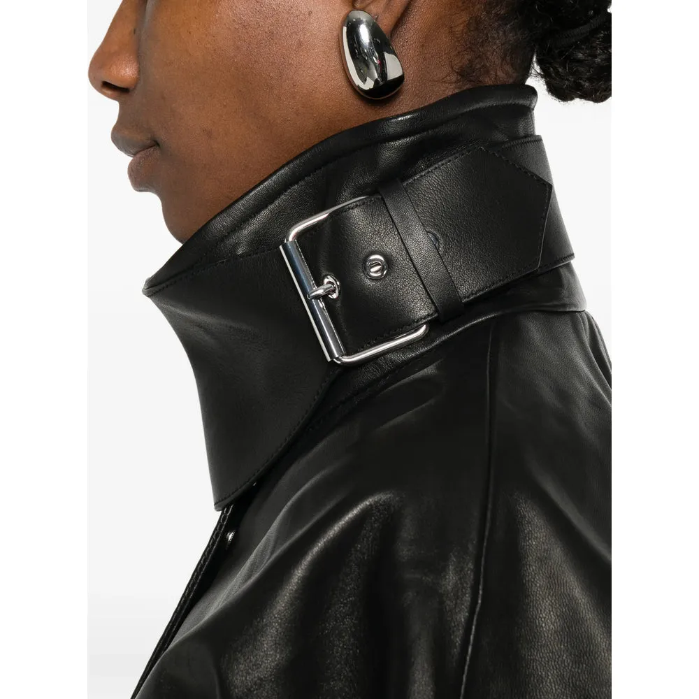 Leather Outerwears Black sold by Wanan Luxury product image thumbnail 3