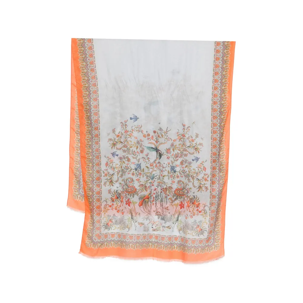 Scarves Neutral, Orange sold by Wanan Luxury