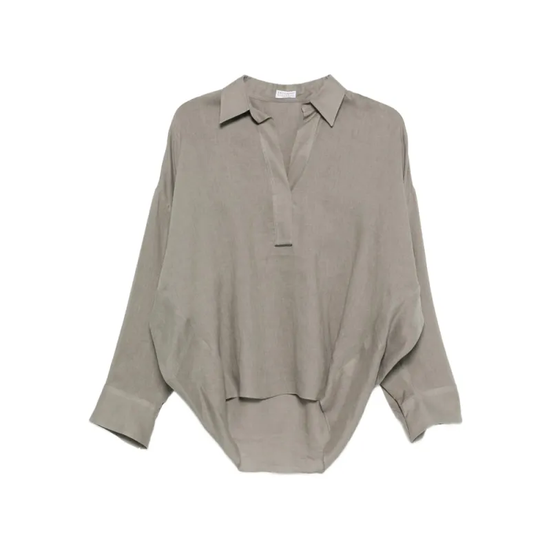 Shirts Green made by Brunello Cucinelli