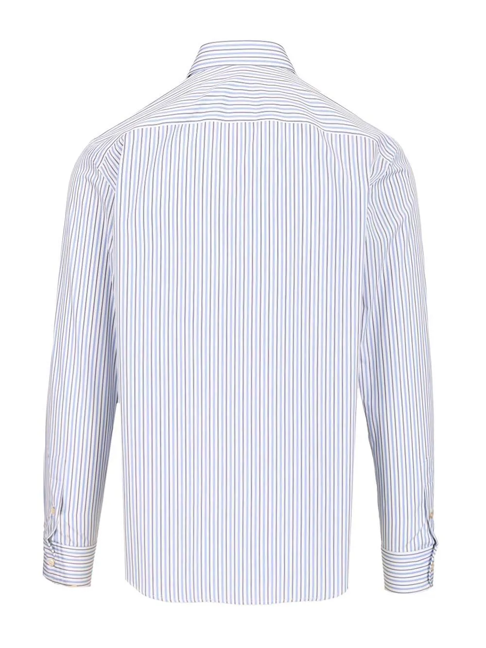 Striped Cotton Button-Down Shirt Shirts Light Blue sold by Wanan Luxury product image thumbnail 2