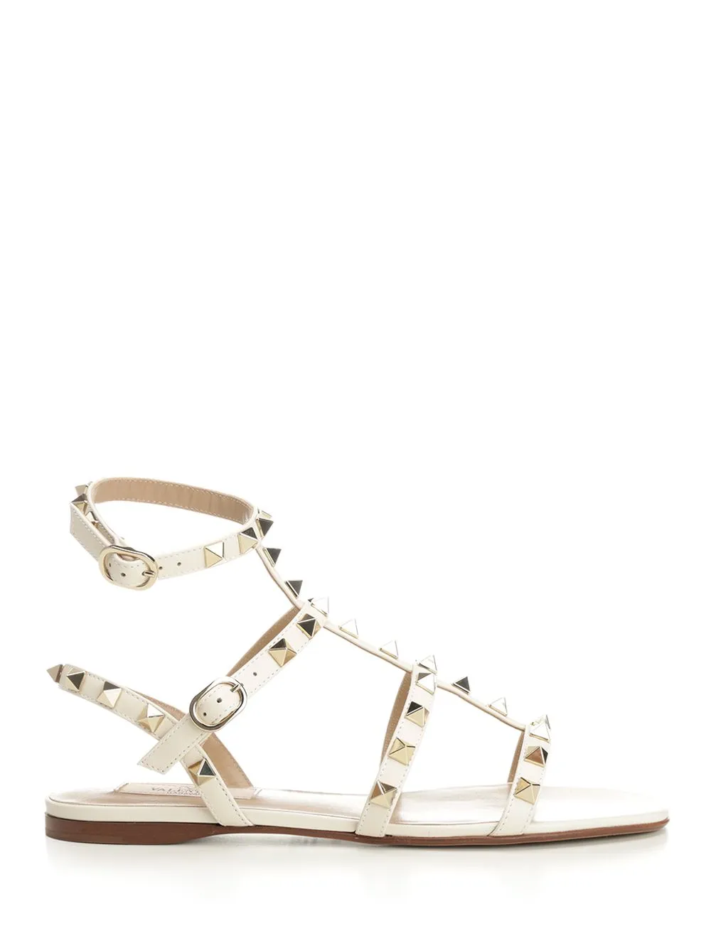 Rockstud Low Sandal Scarpe Basse White sold by Wanan Luxury