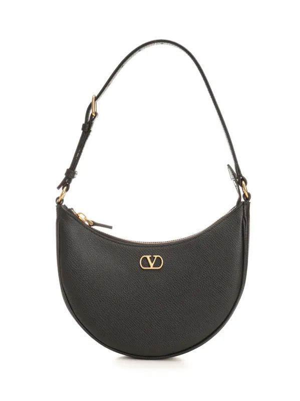 Vlogo Mini Hobo Bag Shoulder Bags Black sold by Wanan Luxury