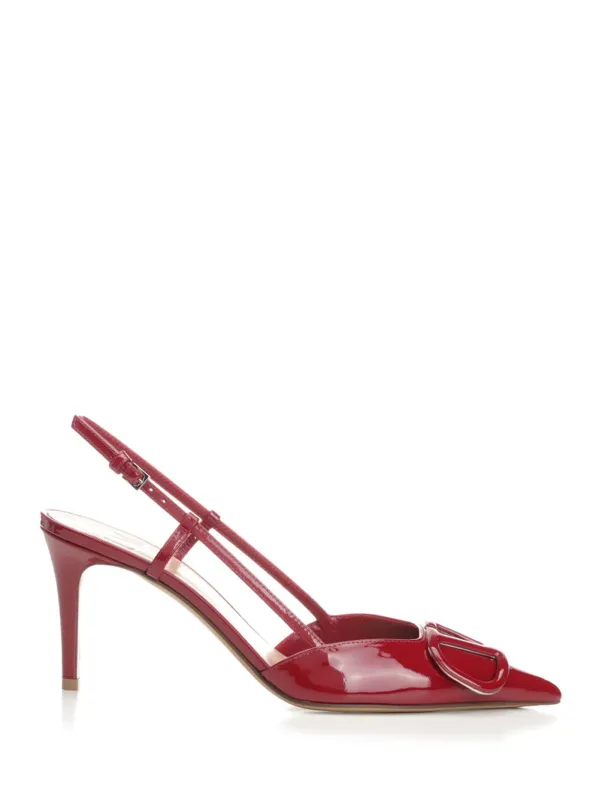 V Logo Signature Pumps Red sold by Wanan Luxury