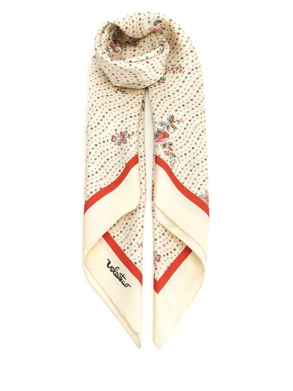 Papier Floreale Scarves And Foulards White sold by Wanan Luxury