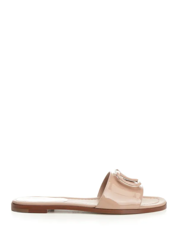 Vlogo Signature Slide Sandal Scarpe Basse Rose made by Valentino Garavani
